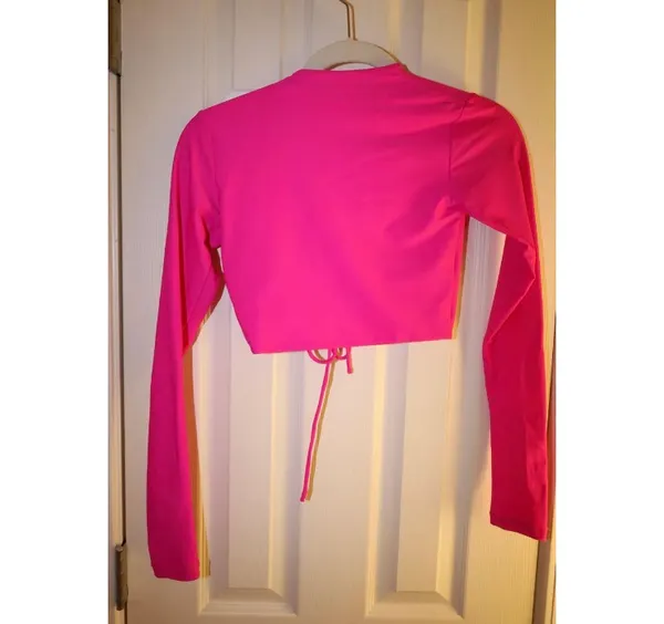 SKIMS Lace-Up Crop Top NWT - Image 5