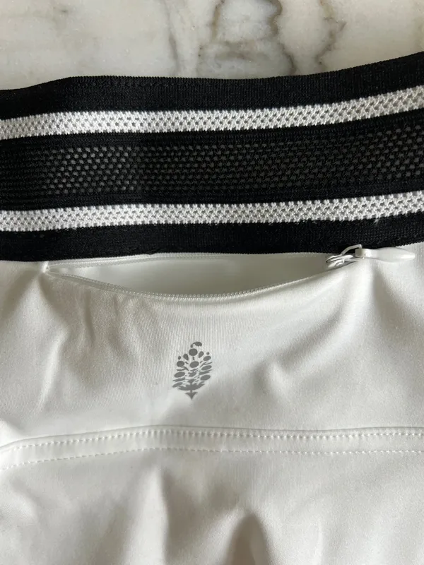 Free People Movement Round Robin Black White Colorblock Skort - Image 11