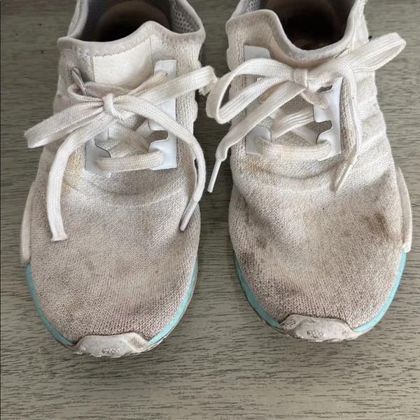 Adidas NMD R1 Sneakers in "White Clear Aqua" Size 7 - Image 2