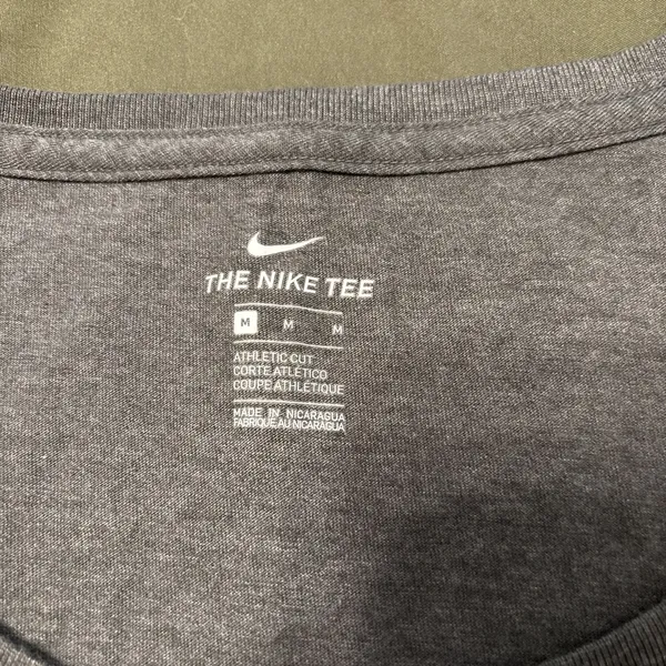 Nike The Nike Tee Gray Spoon Neck Athletic Cut T-Shirt Women's Size M - Image 3