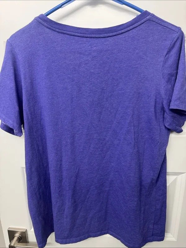 Nike Women’s V-Neck Performance Tee in Purple - Image 4