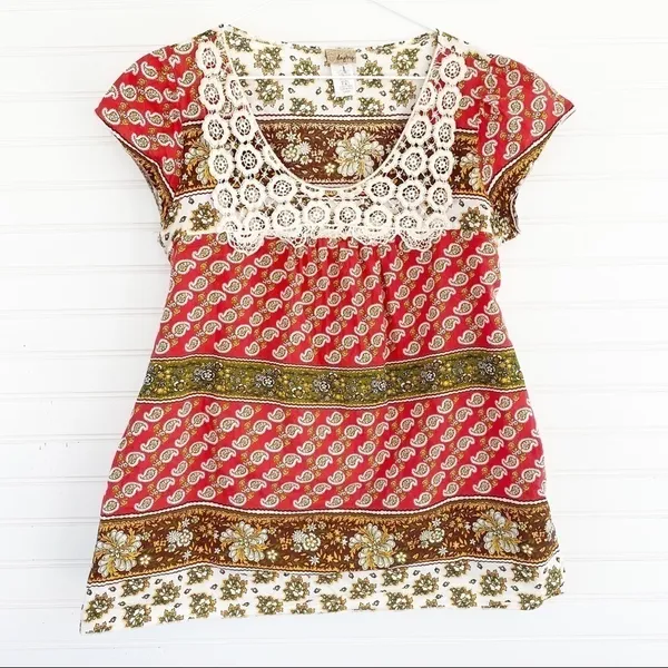Bohemian Peasant blouse Size Large - Image 2