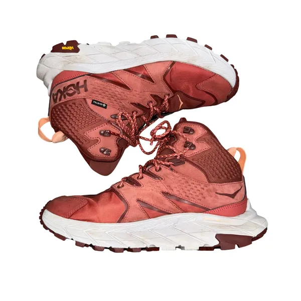 Hoka Anacapa Mid GTX Women 8B Hot Sauce Red Good Waterproof Hiking Boots 1119372 - Image 5