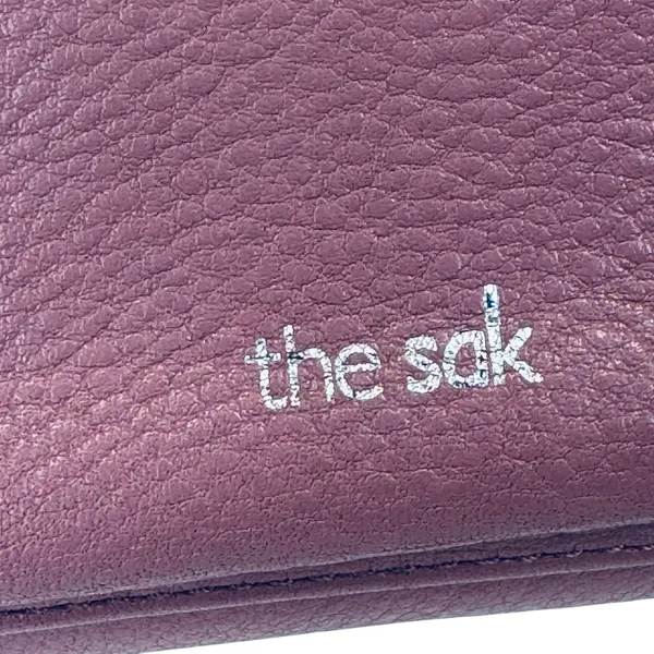 The Sak Leather Studded Wallet Crossbody‎ Purse Convertible Phone Bag Mauve - Image 11