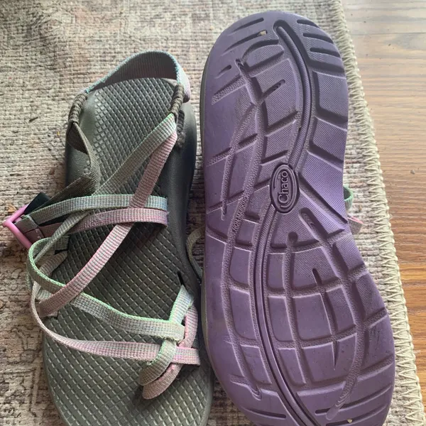 Chacos Women's Purple Green Women Sandals Size 9 Summer Shoes Slip On Strap - Image 3