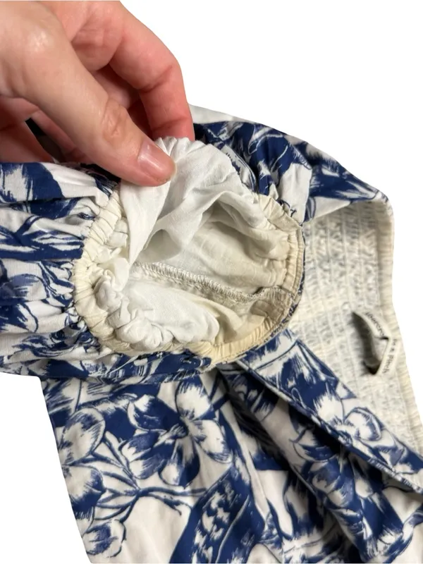 🌸 Abercrombie & Fitch Blue Floral Two Piece Set Top L Skirt LP 🌸 - Image 9