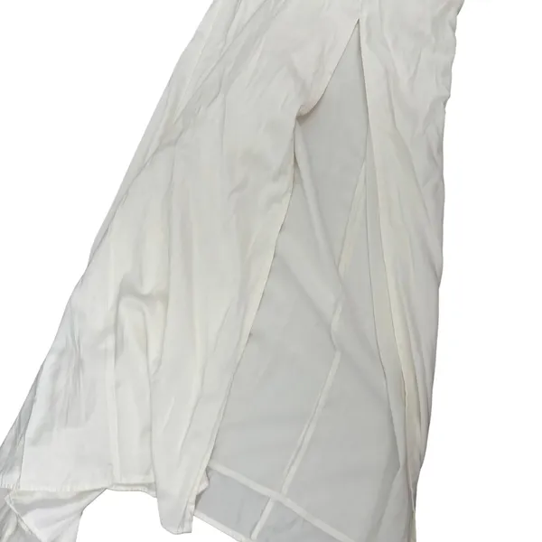 NWT Abercrombie & Fitch A&F Camille Satin Maxi Dress White XL Petite Bridal - Image 8