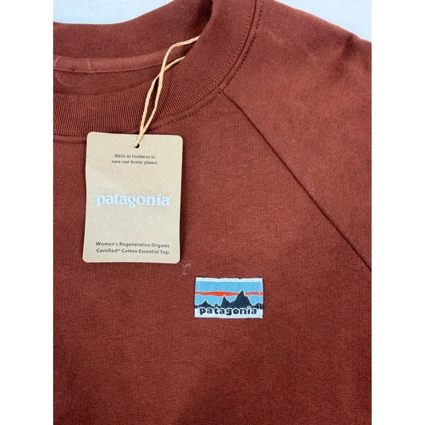 Patagonia Regenerative Organic Cotton Crew Sweatshirt Dried Vanilla Medium NWT - Image 8