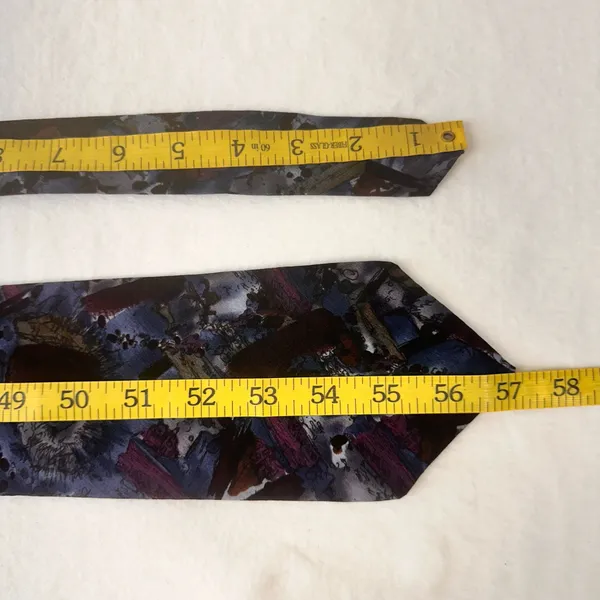 J.Garcia Men's Silk Vintage Tie Multicolor Art Necktie USA Made Classic - Image 7