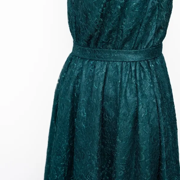 Dress‎ the Population. New! Green Lace Halter Midi Dress. - Image 11