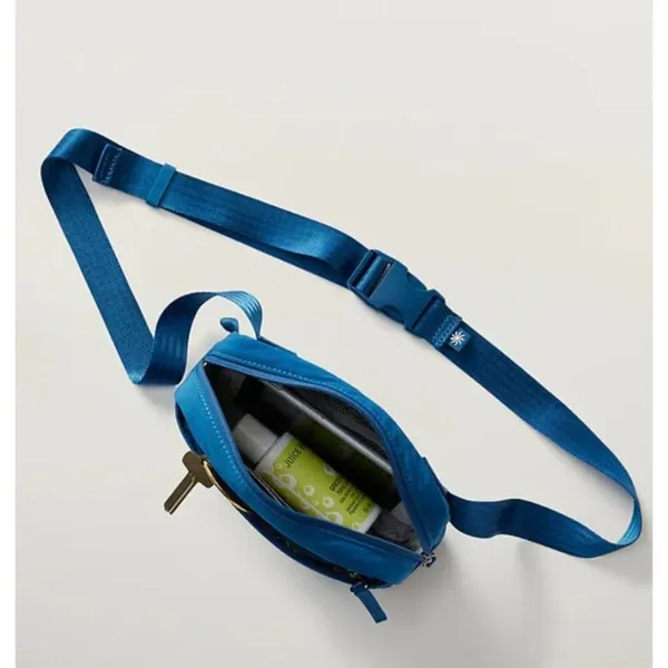 New Athleta All About Crossbody Belt Bag Dark Lapis Blue - Image 3