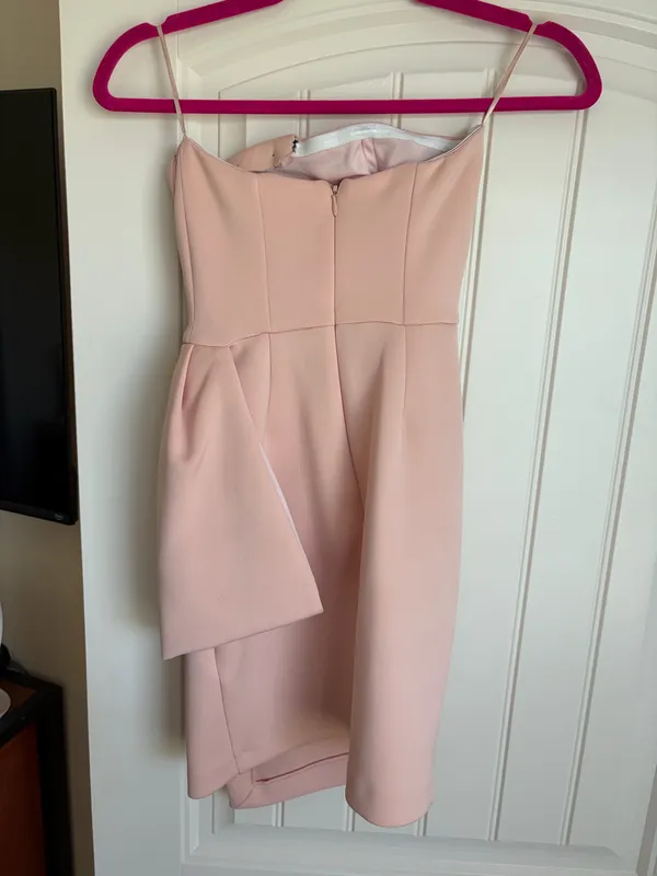 ASOS Petite strapless pink dress - Image 3