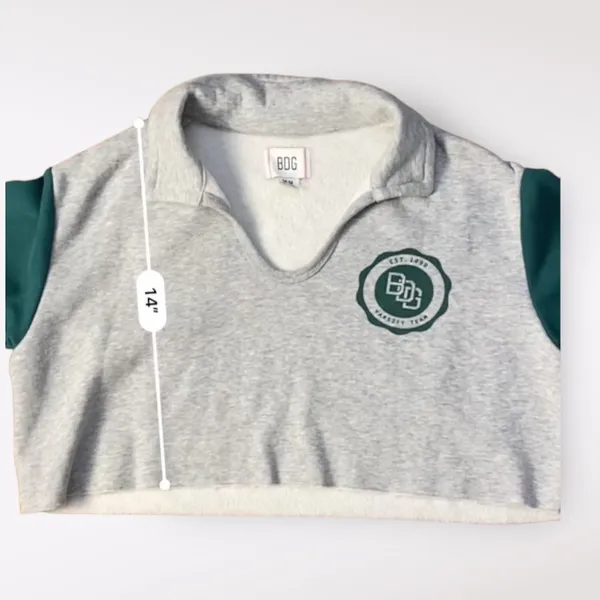 BDG‎ Cam Cropped Sporty Sweatshirt Size M - Image 3