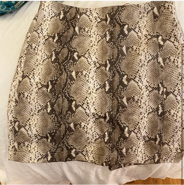 Honey Belle Snakeskin Mini Skirt - Image 2