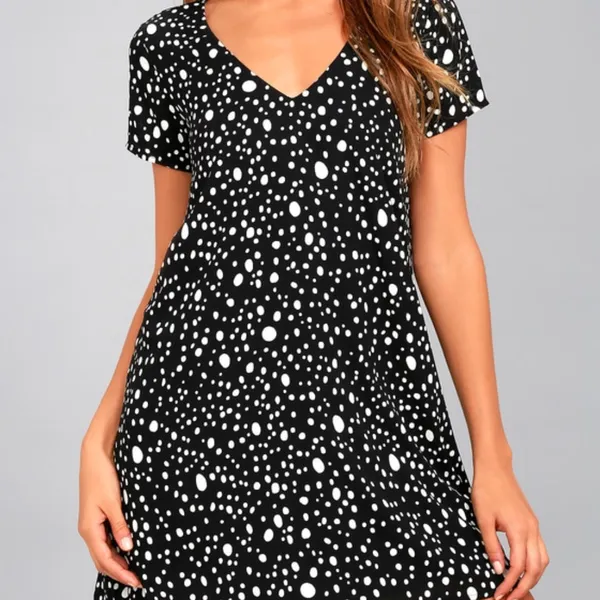Lulus Mini Polka Dot Dress - Image 2
