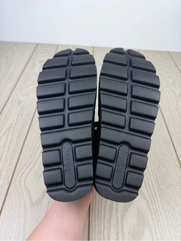 Koolaburra by UGG Women's Tizz Adjustable Suede Sandals US9 Black $80 - Image 7
