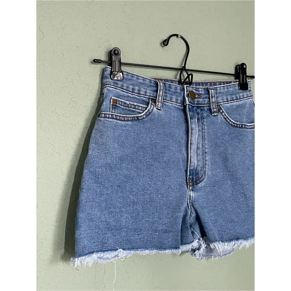 Billabong So Cheeky Cutoff Denim Shorts Size 24 Blue - Image 5