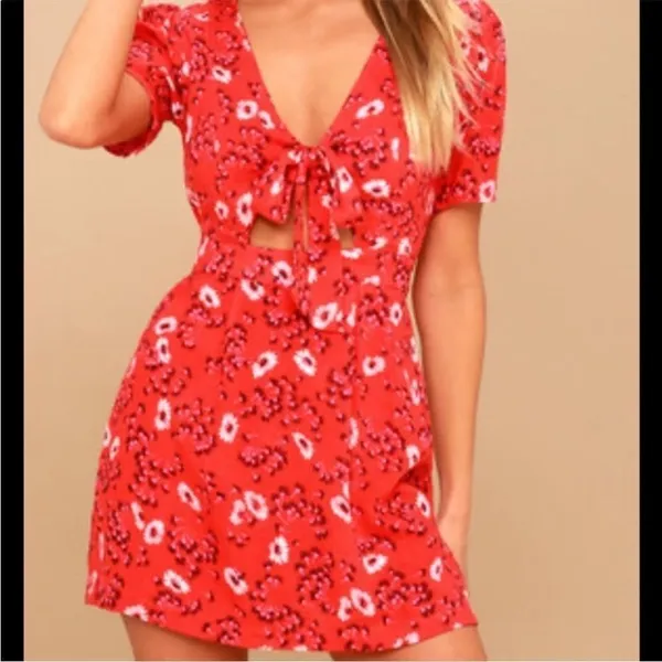 Free People Jinx Floral Mini Dress Romper Size 4‎ - Image 2