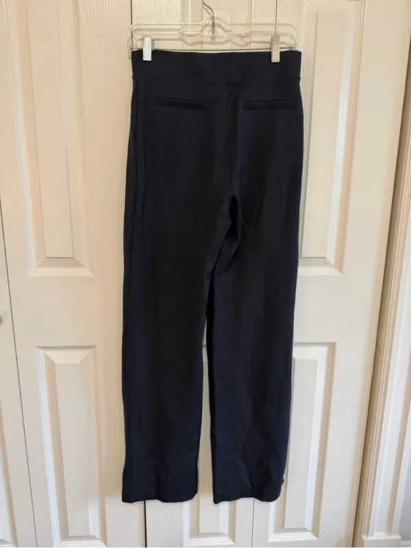 Quince Ultra Stretch Ponte Pull On Pants Navy Size Small - Image 5