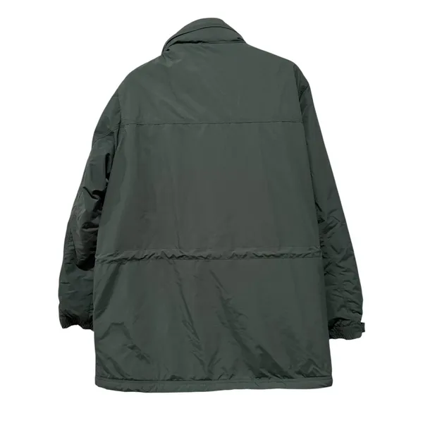L.L. Bean Parka Jacket XL Green Fleece Lined Hidden Hood Chore Jacket Insulated - Image 2