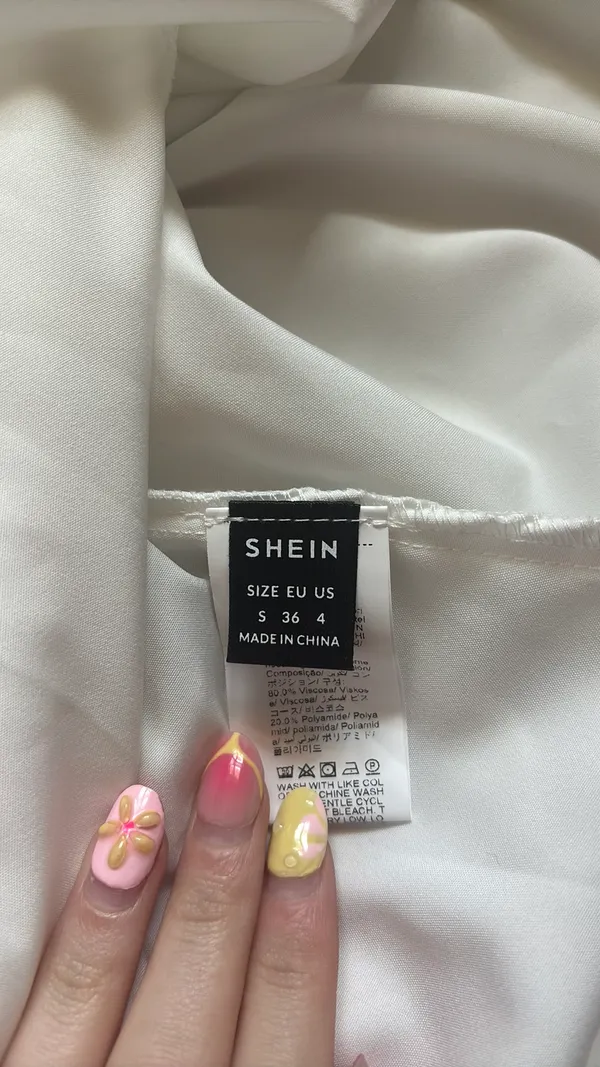 White Tie Shein Dress  - Image 2