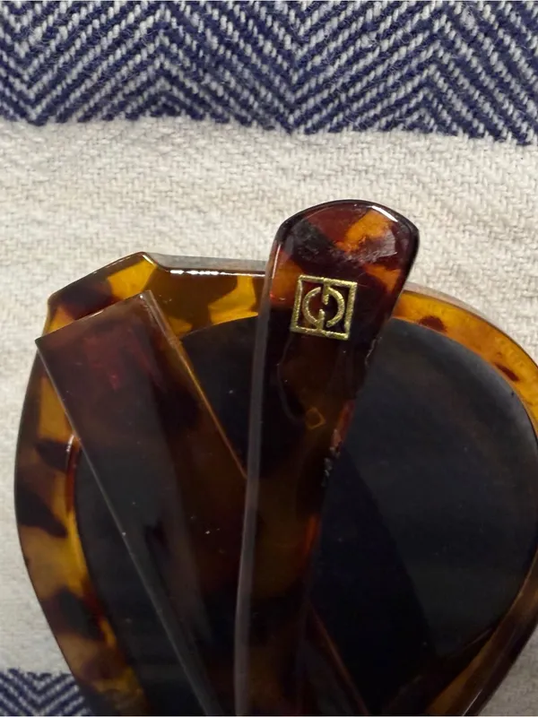 Foster Grant Oversized Tortoise Shell Sunglasses Brown Gradient Lenses UV - Image 3