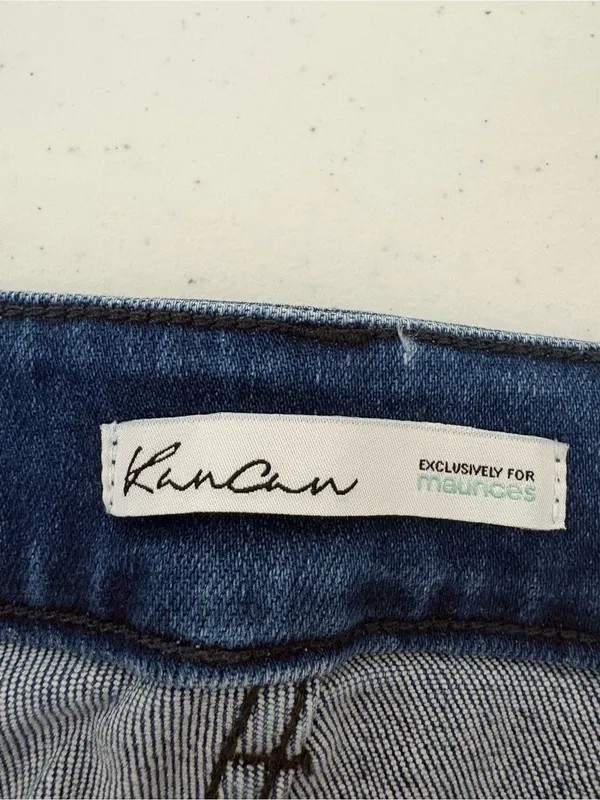 KANCAN Maurice’s Plus Size 24 Medium Wash Distressed Jeans EUC Blue - Image 10