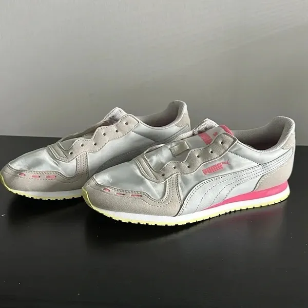 Puma Pink and Grey Sneakers Sz‎ 6.5 - Image 2