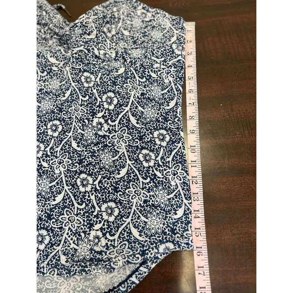 Free People Hula Tank Top Floral Blue Size Large - Image 7
