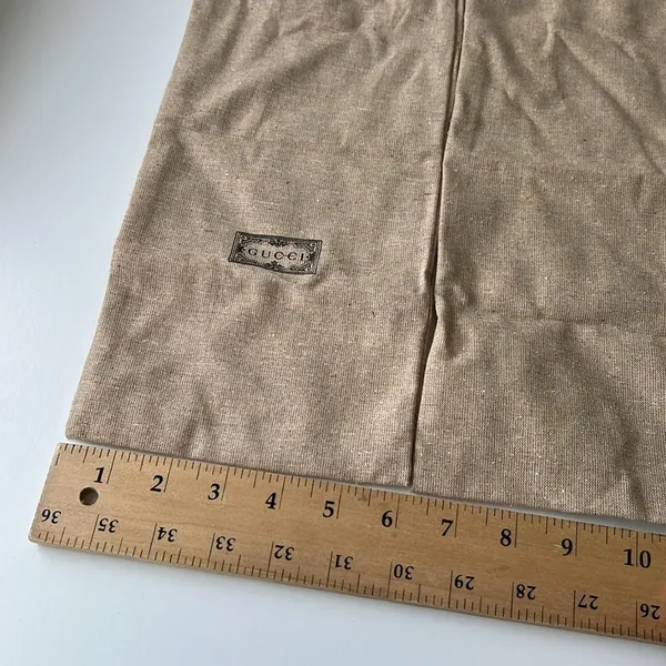 2 15” x 6” Gucci Slippers Dust Bags - Image 4