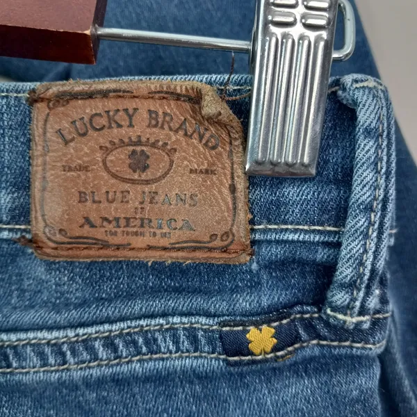 Lucky 8 30x30 Sweet N Low Medium Wash Boot Cut Jeans with Contrast Stitching - Image 4