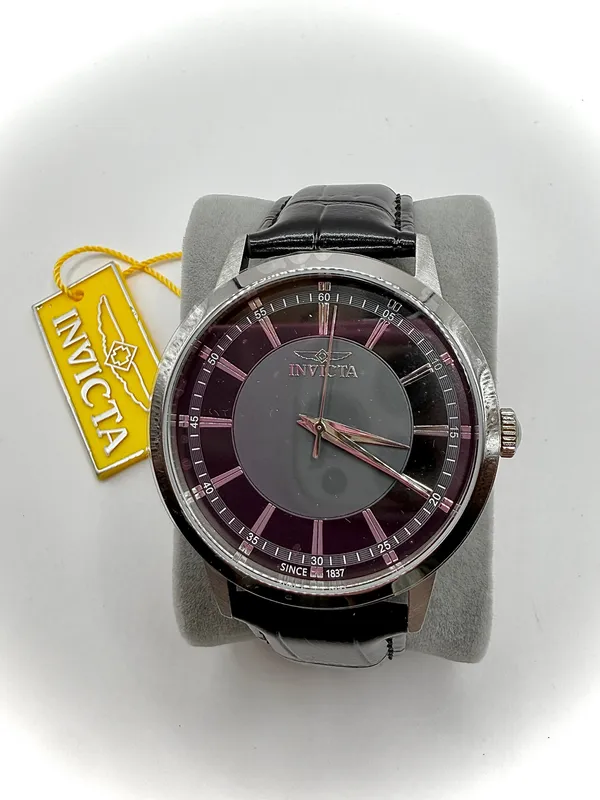 Invicta Watch Black and Silver Round Face  - Image 6