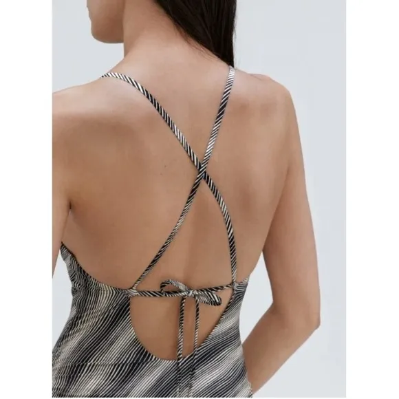 NWT Everlane Large Swimsuit The String One-Piece Flattering Bust Cups Tie to Fit - Image 10