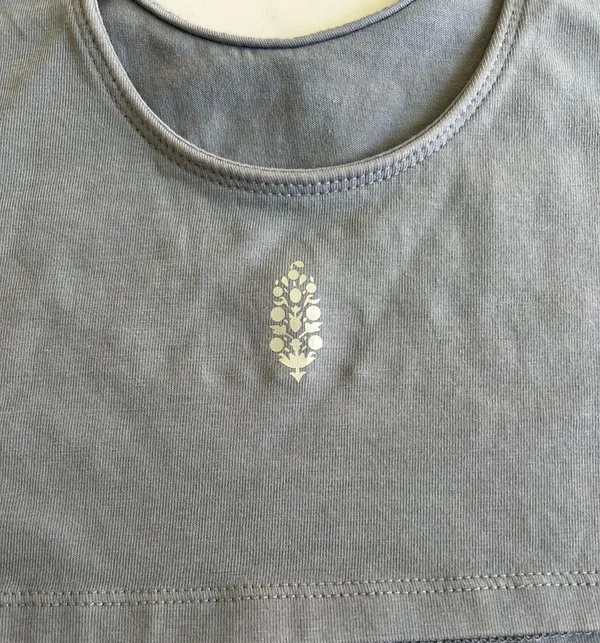 Free People Movement Blue Gray Tank Top Bra - Image 6