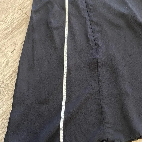 Reformation Black tie back mini dress - Image 7