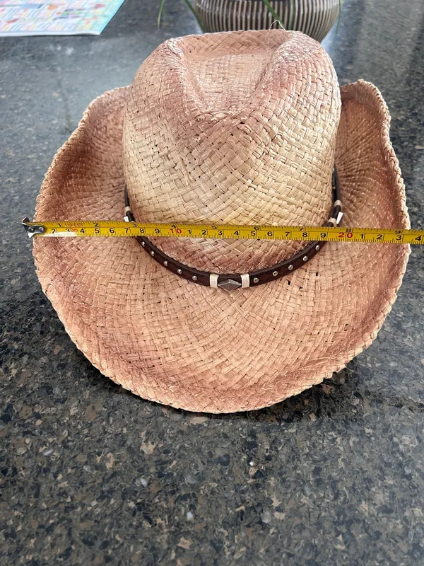 New w/tag Tidal Tom Straw Cowboy Hat, M/L - Image 8