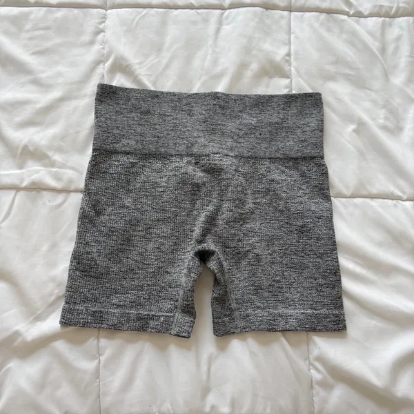 Colsie Shorts‎ Womens Medium Gray Seamless High Waisted Lounge Biker Activewear - Image 6