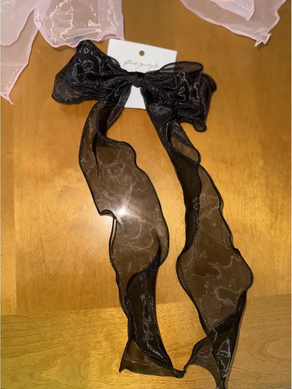 The Free People/urban outifferters sheer organza hair bows - Image 3