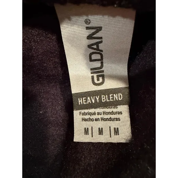 Gildan Heavy Blend Black Retro Cat Celestial Karma Graphic Sweatshirt Medium - Image 2