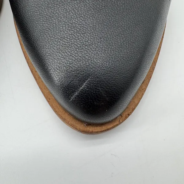 Kelsi Dagger Brooklyn Leather Low Mules 7.5 Black Pointed Toe Witch Slip On‎ - Image 3