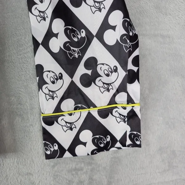 Disney Mickey Mouse‎ Sleep Shirt For Adults Size Small Black White Polyester - Image 3