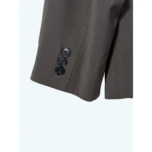 Nordstrom Collection Classic One‑Button Blazer · Wool Blend · Size 14 · Brown - Image 5
