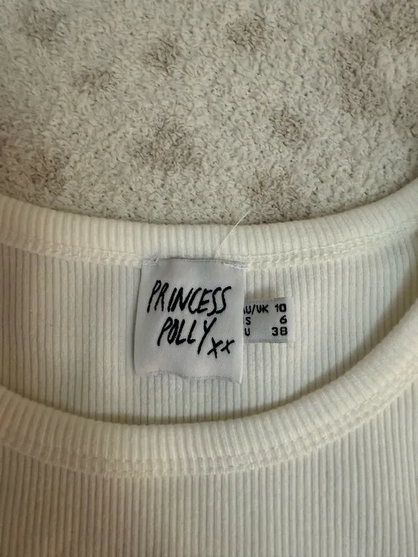 Princess Polly Up Giddy Tank Top White - Image 3