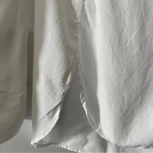Zara White Button Down Collar Breast Pockets Lightweight Perfect Condition XS - Image 5