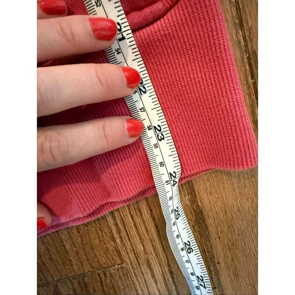 Lululemon rasberry pink scuba fleece fill zip with hood size 8 - Image 7