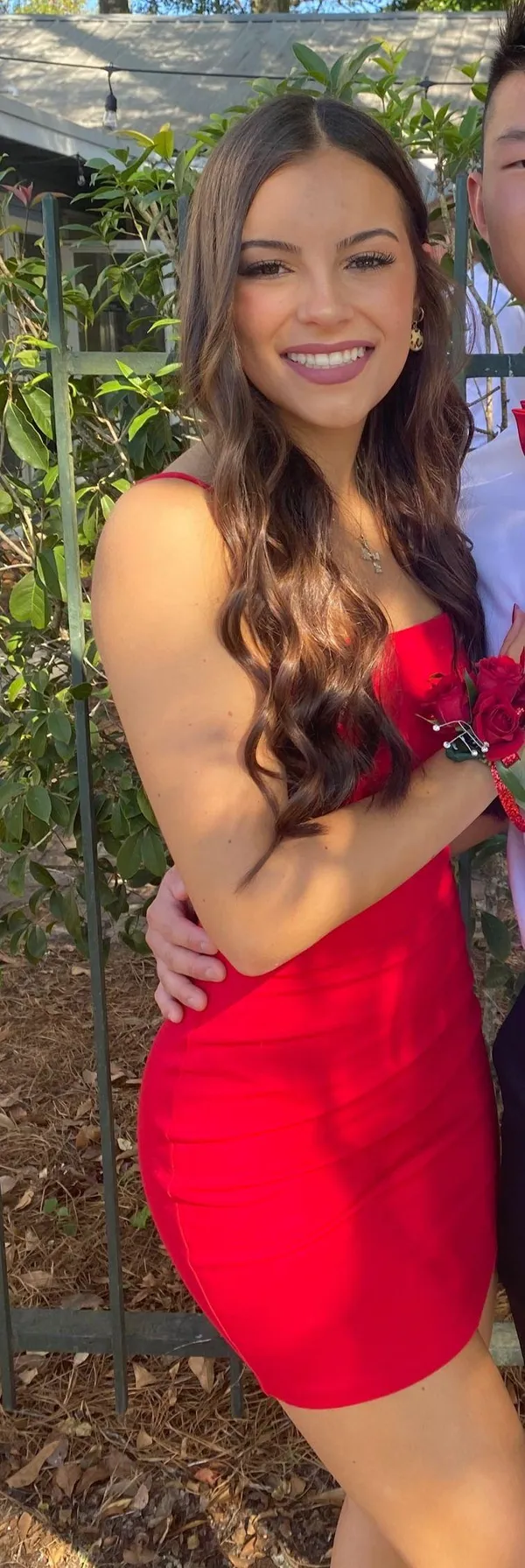 Lulus Mini Dress Red Bodycon - Image 2