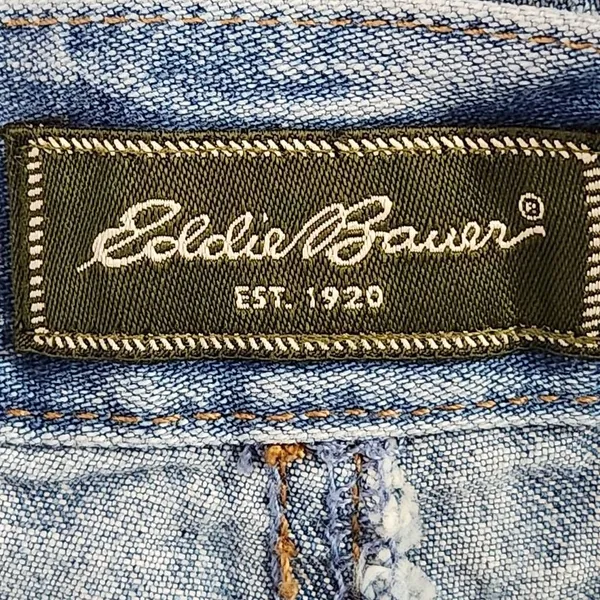 Eddie Bauer High-Rise Cropped Jeans Size 14 High-Rise Mom Jeans - Image 6