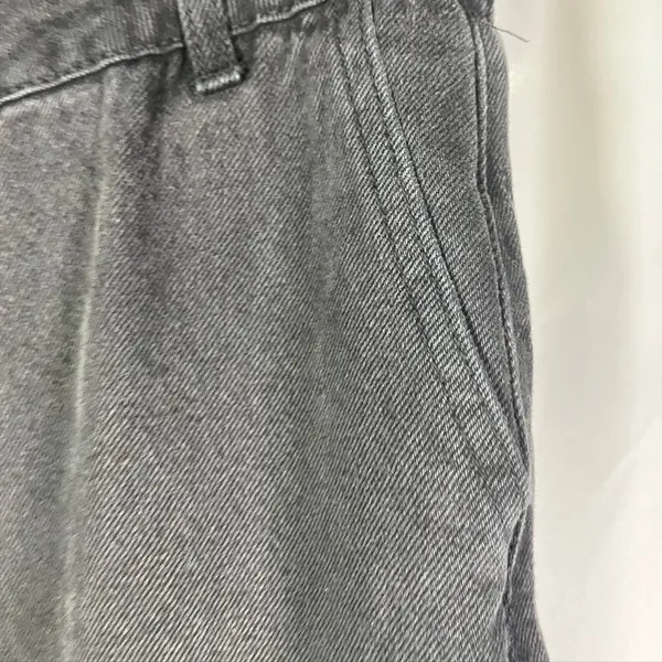 Forever 21 Women‎ Cargo Jeans Black Size 28 High Rise Wide Leg Denim Pants Baggy - Image 4