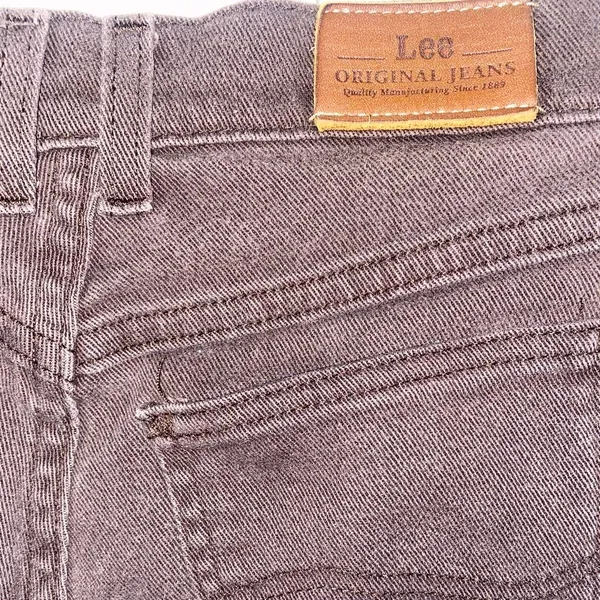 Lee Vintage Brown High Waisted Straight Leg Jeans - Image 5