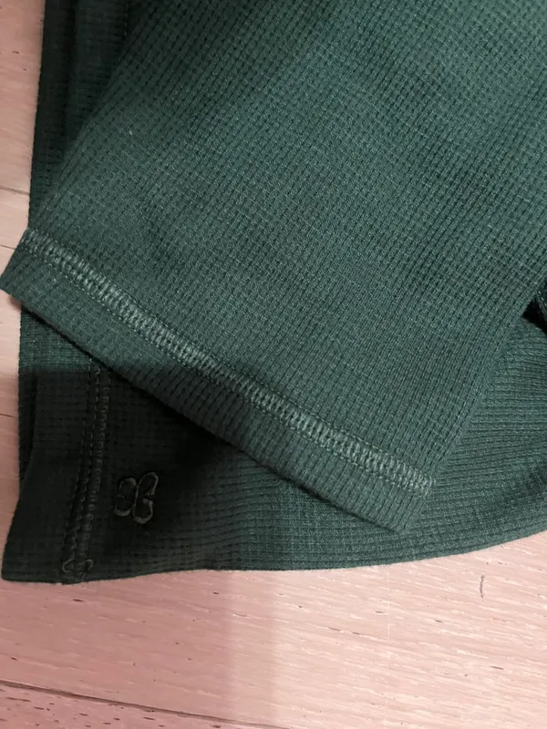 Cropped Baby Waffle Longsleeve - Image 5